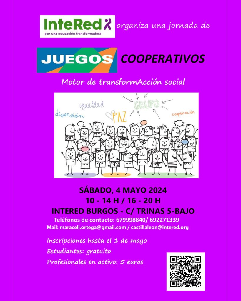 Jornada de juegos cooperativos por Intered en Burgos