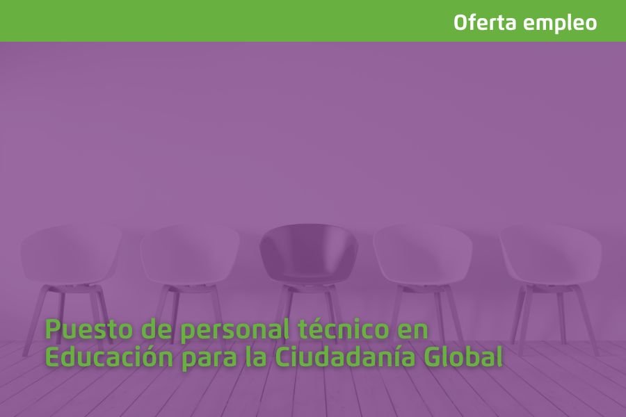 oferta de empleo para un puesto de personal técnico en Educación para la Ciudadanía Global en la sede León