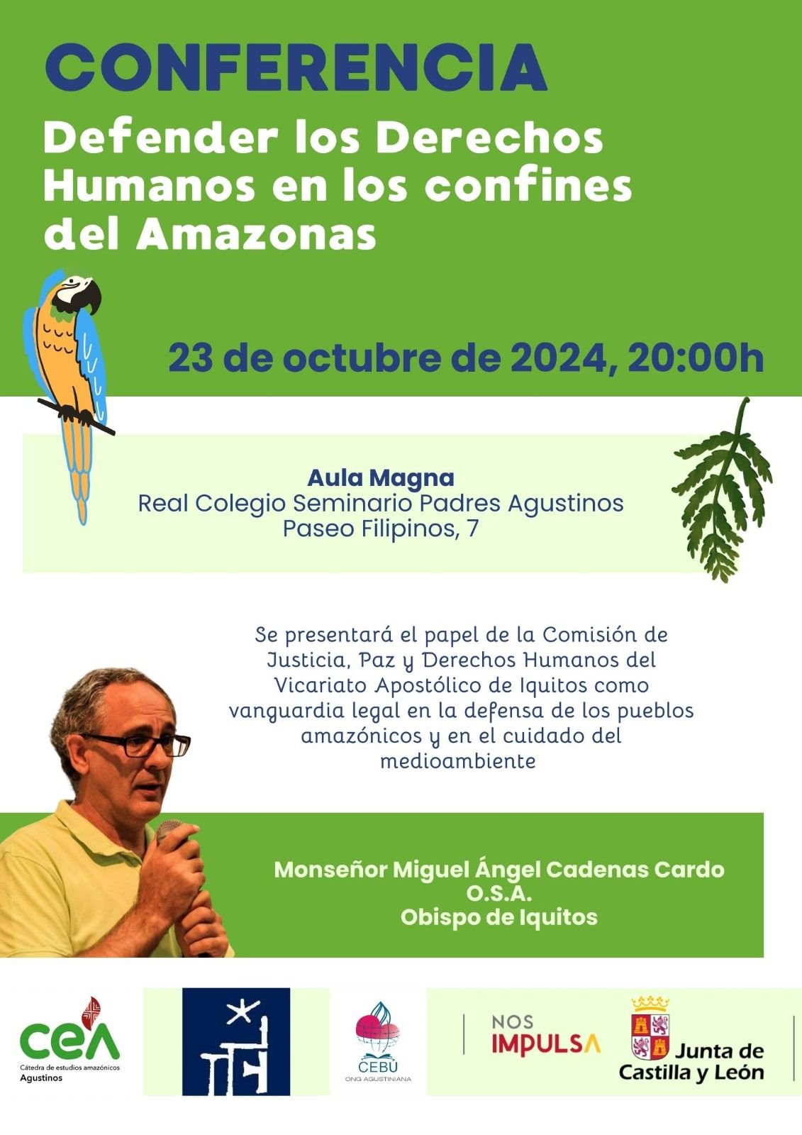 Conferencia Defender los Derechos Humanos en los confines del Amazonas